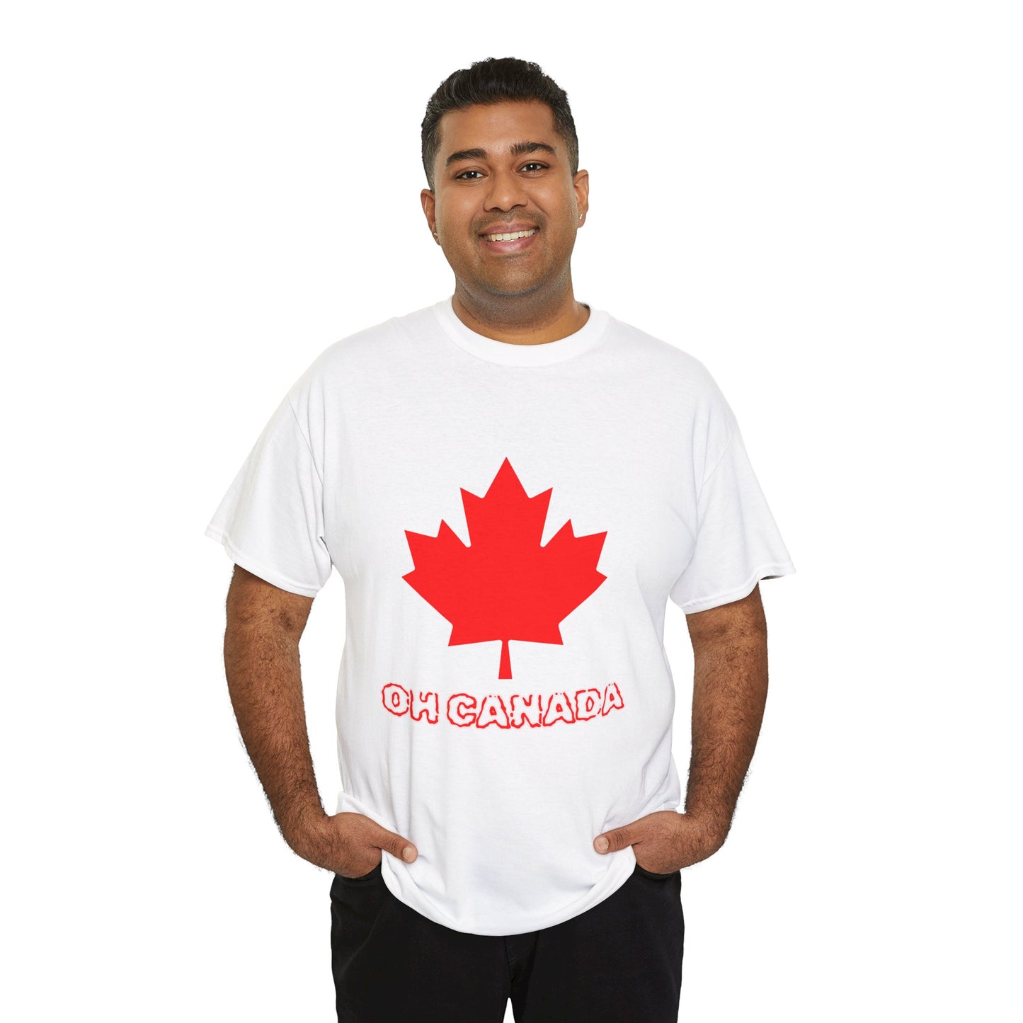 Proudly Canadian: Unisex Heavy Cotton Maple Leaf Tee