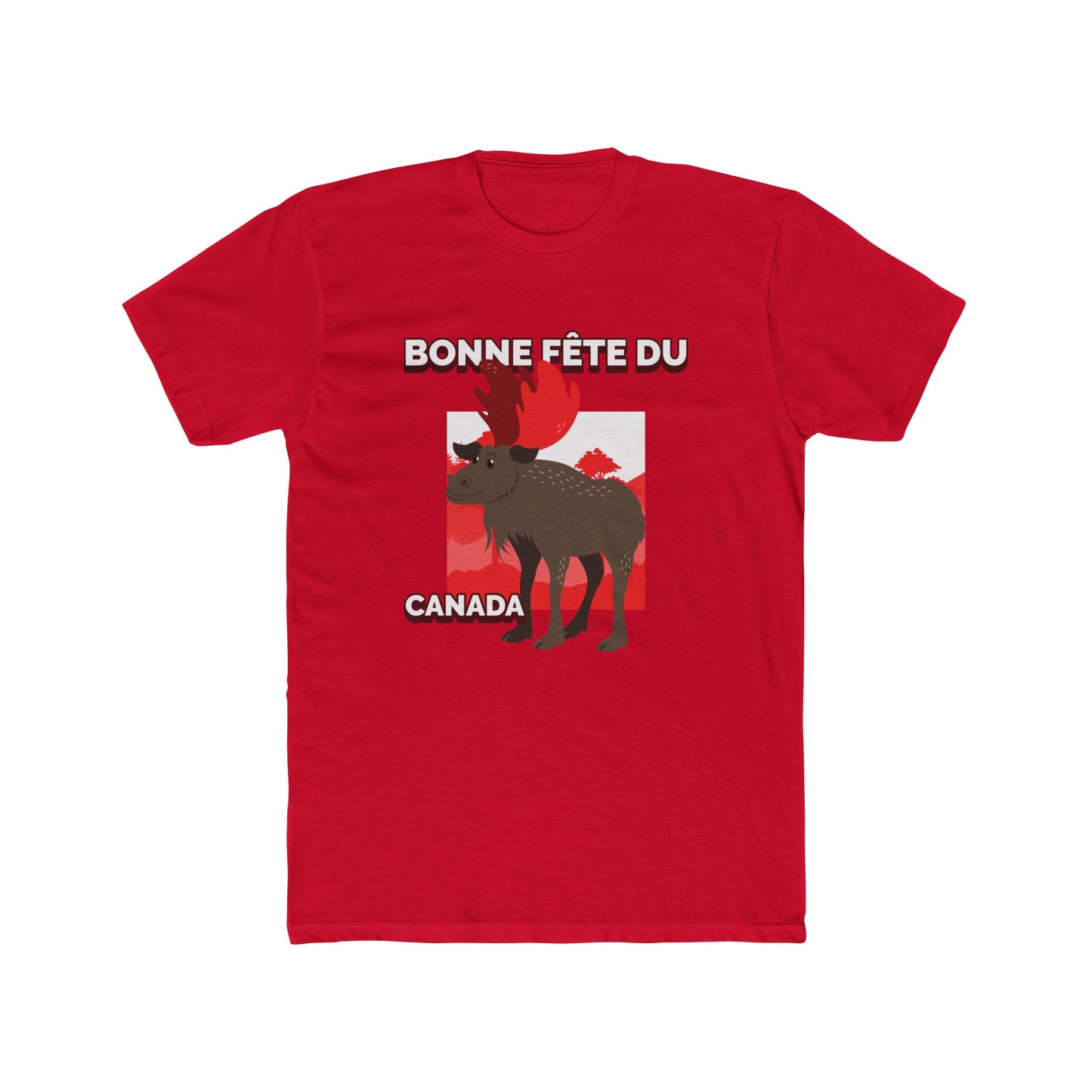 Bonne Fete Du Canada! Happy Canada Day!  Unisex Cotton Crew Tee