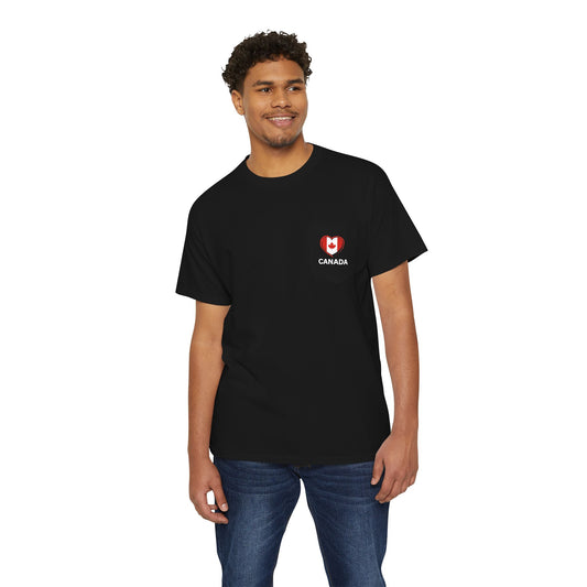 Canada Pocket Tee - Unisex Heavy Cotton Pocket Tee – Classic Comfort with a Unique Touch