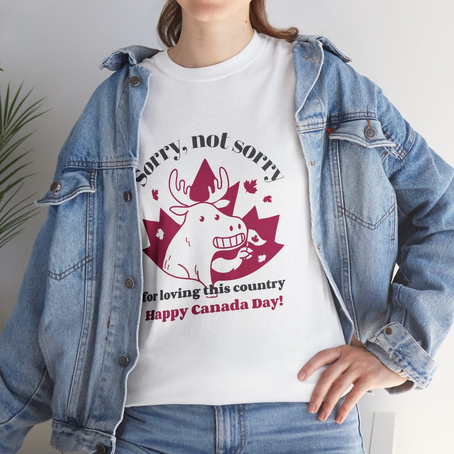 Canada Day - Maple Leaf Unisex Heavy Cotton Tee