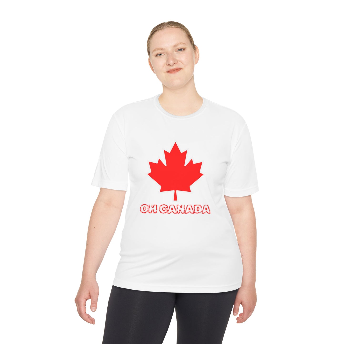 Oh Canada Unisex Tee - Moisture Wicking T-Shirt perfect for celebrating Canada Day!