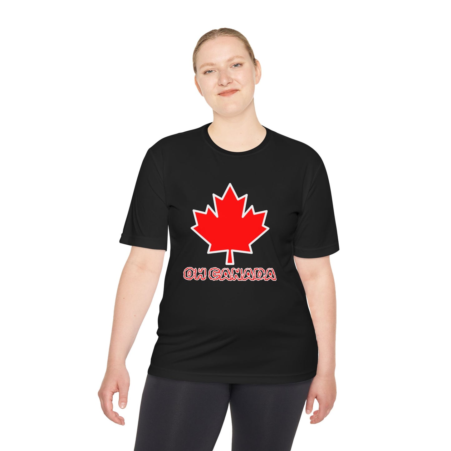 Oh Canada Unisex Tee - Moisture Wicking T-Shirt perfect for celebrating Canada Day!