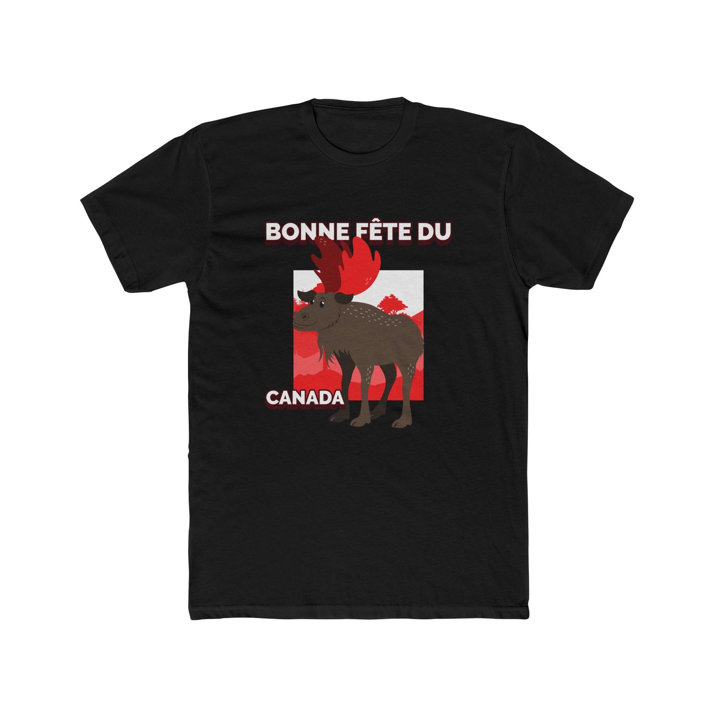 Bonne Fete Du Canada! Happy Canada Day!  Unisex Cotton Crew Tee