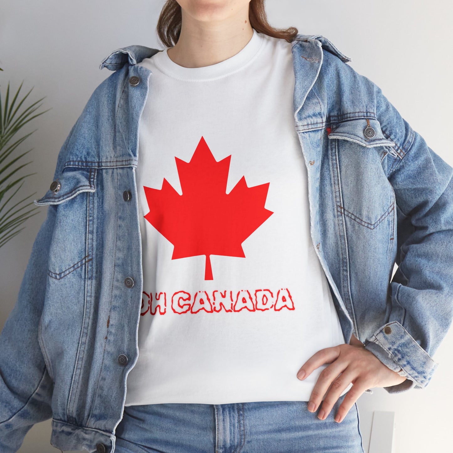 Proudly Canadian: Unisex Heavy Cotton Maple Leaf Tee