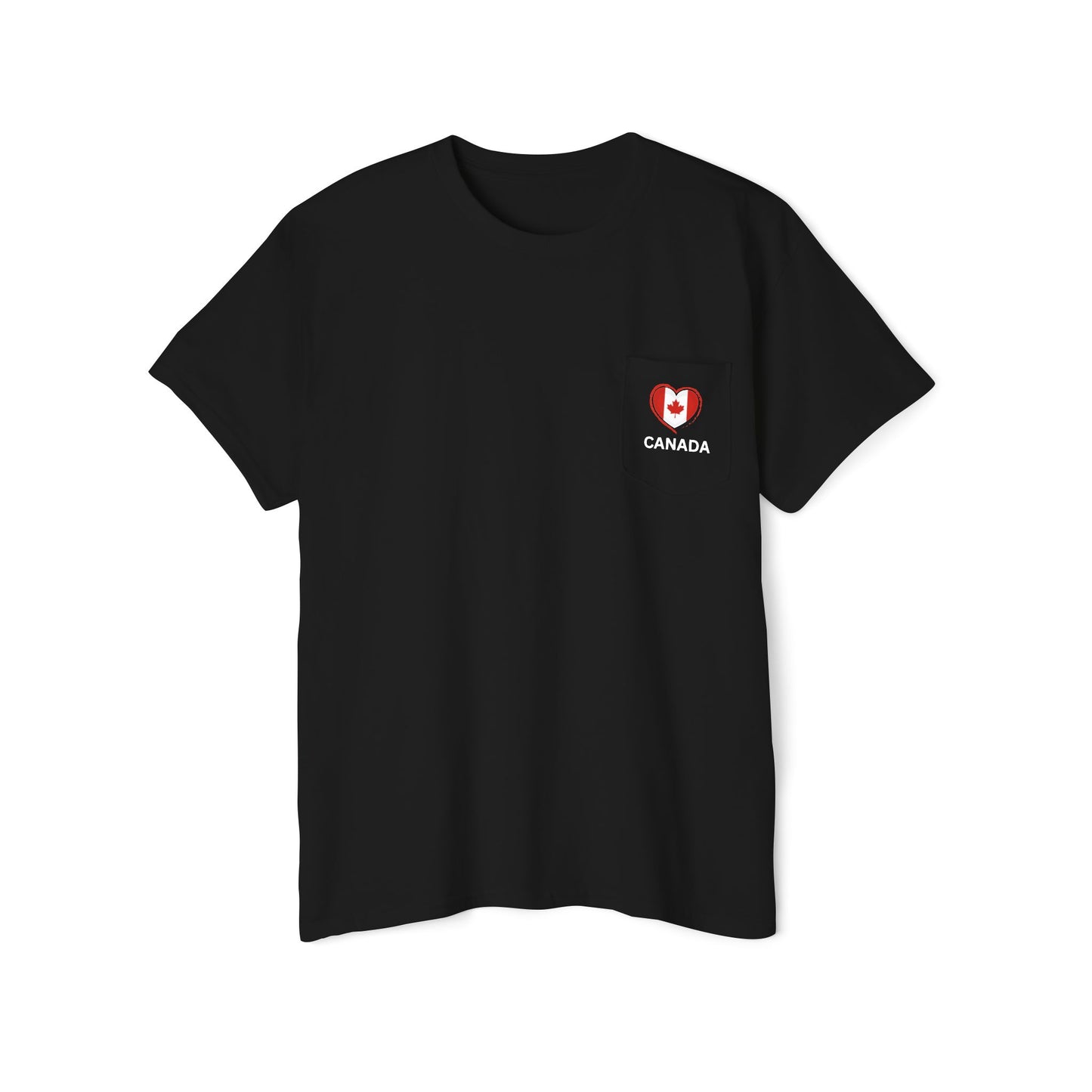 Canada Pocket Tee - Unisex Heavy Cotton Pocket Tee – Classic Comfort with a Unique Touch