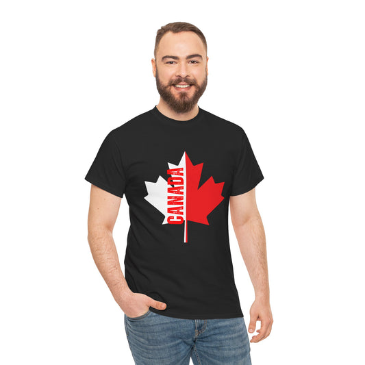 Canada Day - Maple Leaf Unisex Heavy Cotton Tee