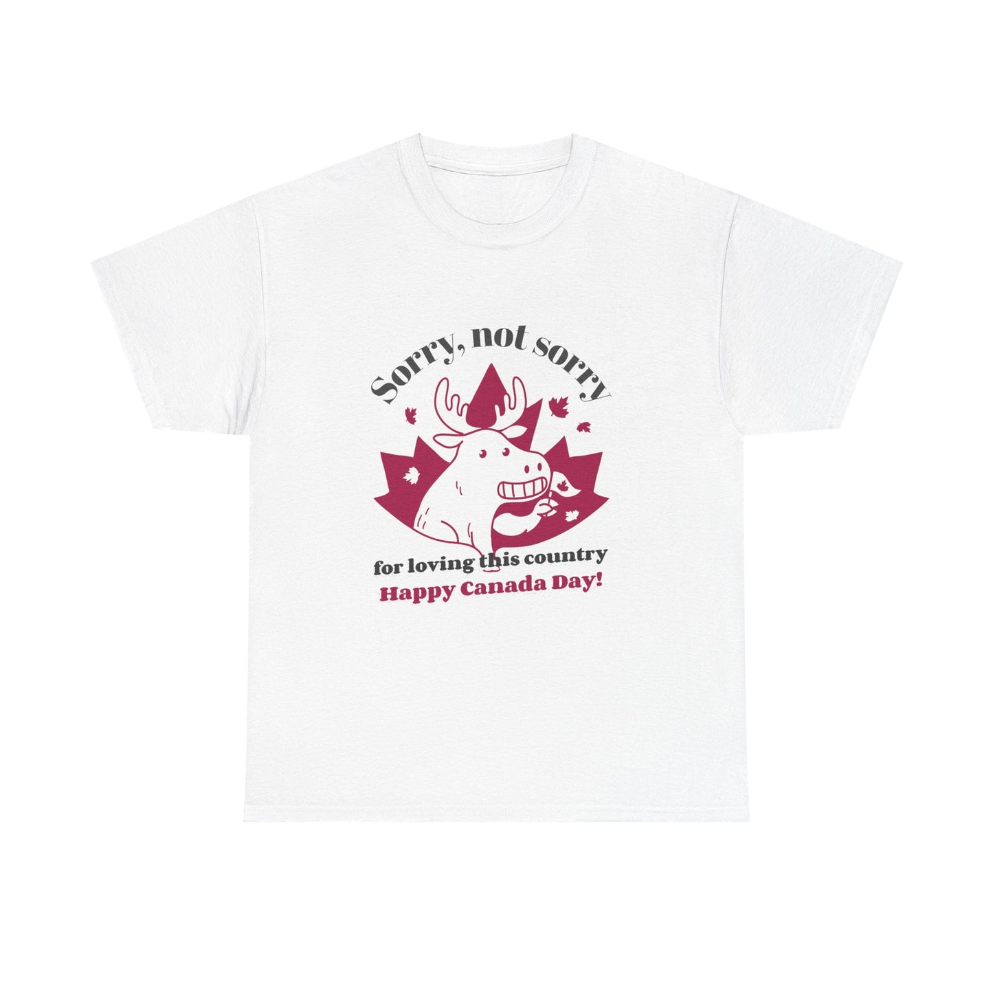 Canada Day - Maple Leaf Unisex Heavy Cotton Tee