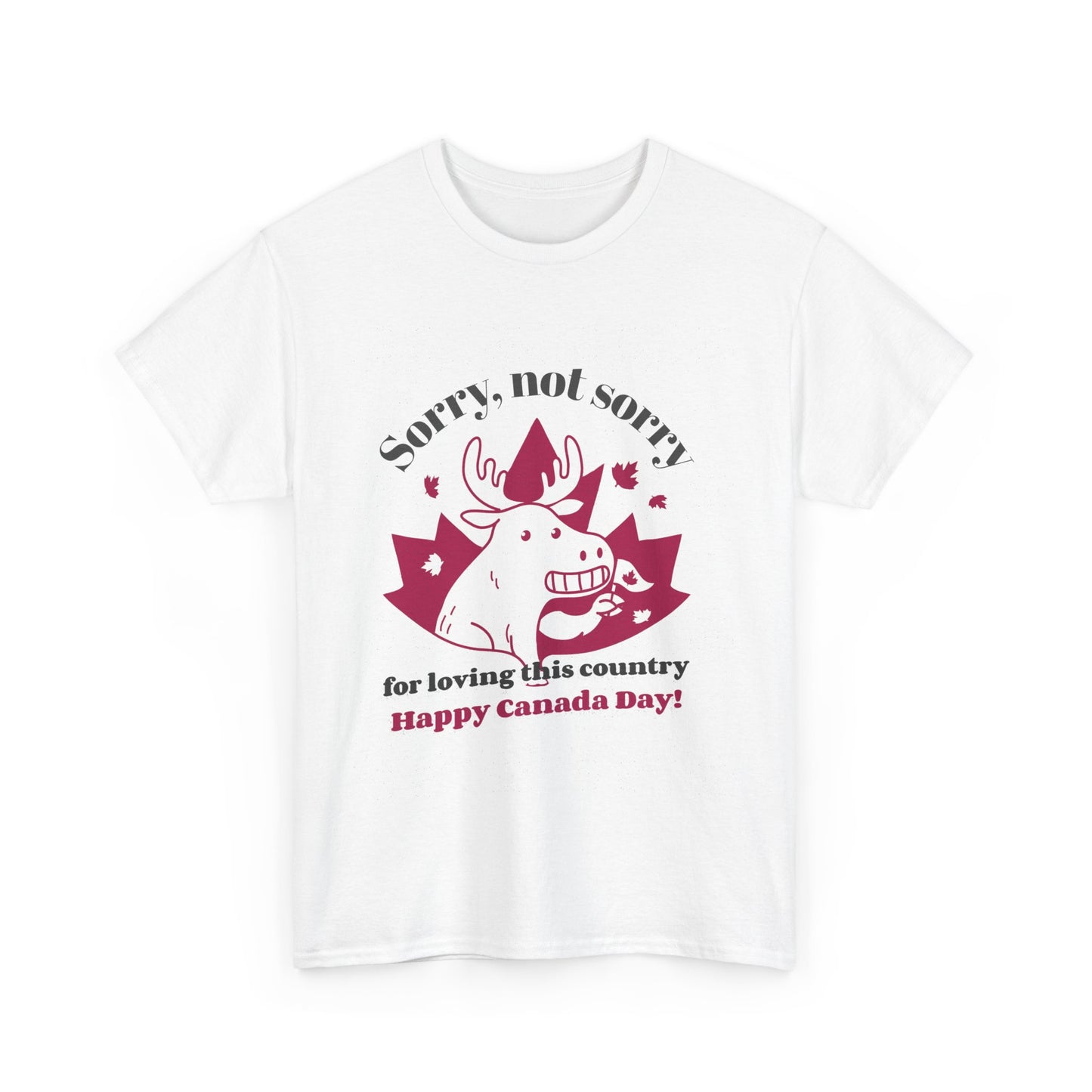 Canada Day - Maple Leaf Unisex Heavy Cotton Tee